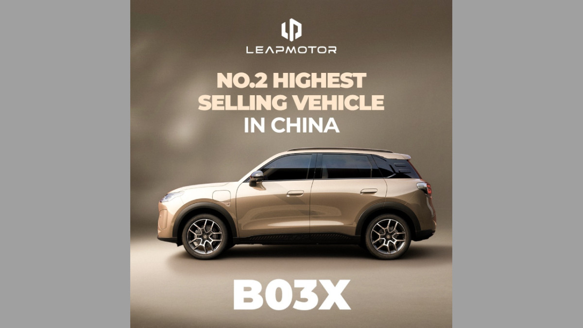 Leapmotor B03X breaks into China’s top-selling vehicle list, crosses 100,000 sales in record time