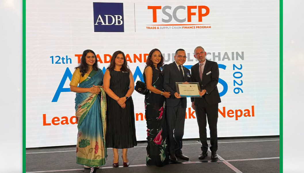 ADB names Nabil Bank Nepal’s Leading Partner Bank for Trade Finance