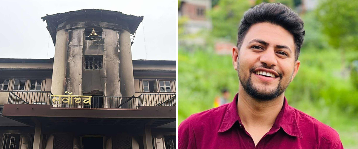 सर्वोच्च अदालत जलाएको आरोपमा नेपाल ल क्याम्पसका निवर्तमान स्ववियू सभापति विष्णु ढुंगेल पक्राउ