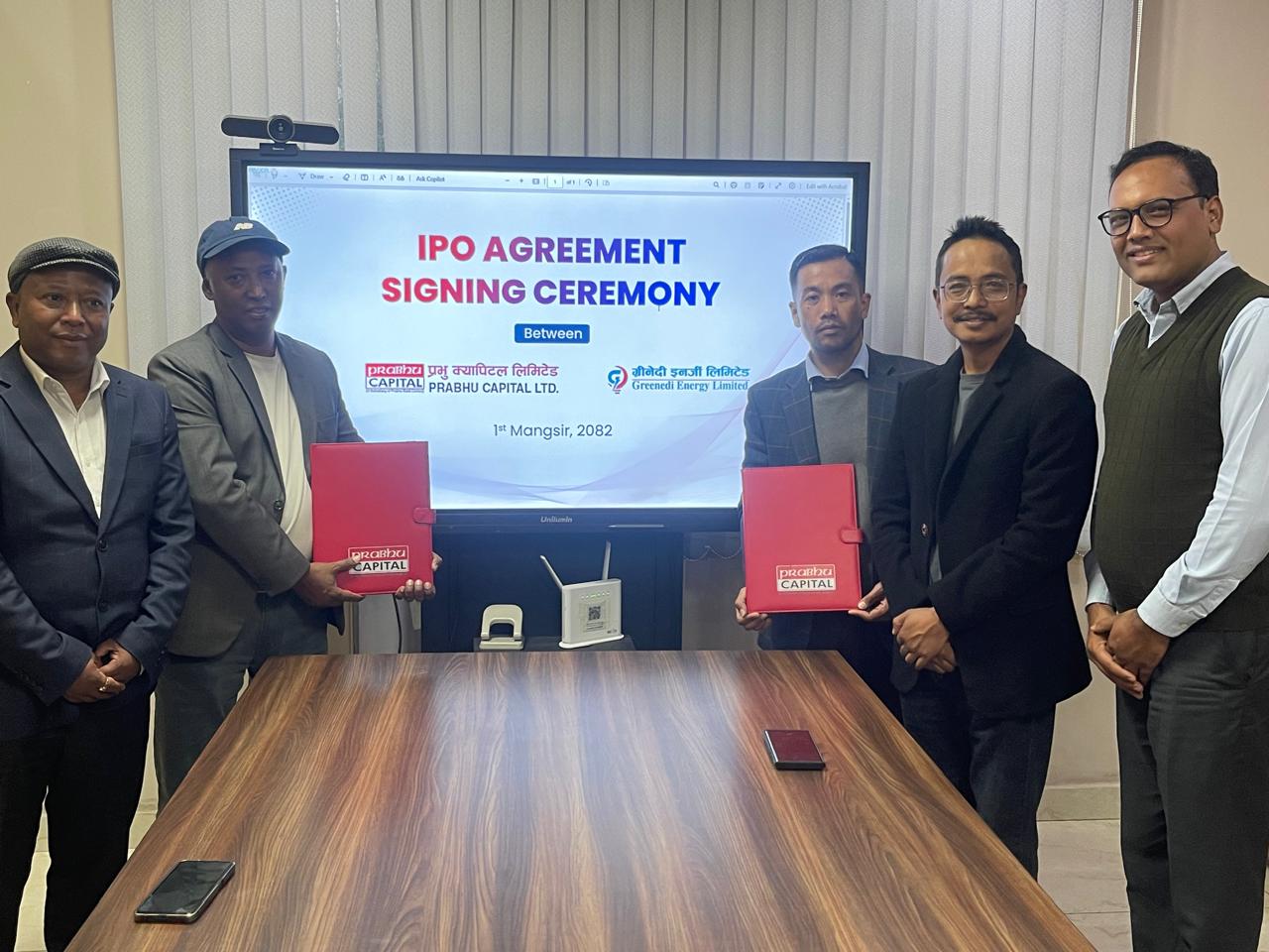 ग्रीनेदी इनर्जीको शेयर निष्काशनका लागि प्रभु क्यापिटल